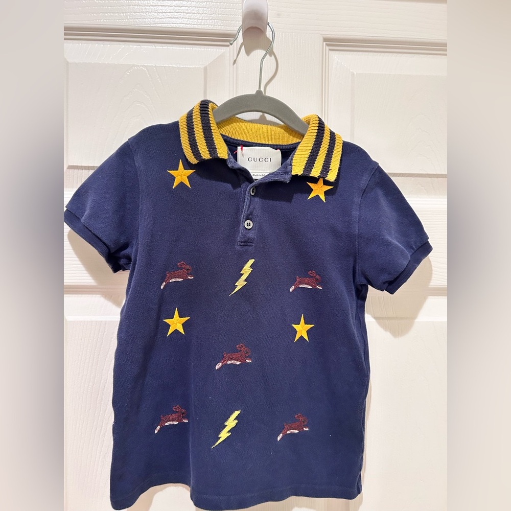 Gucci Polo Shirt with Sweater Collar - Kids Size 6